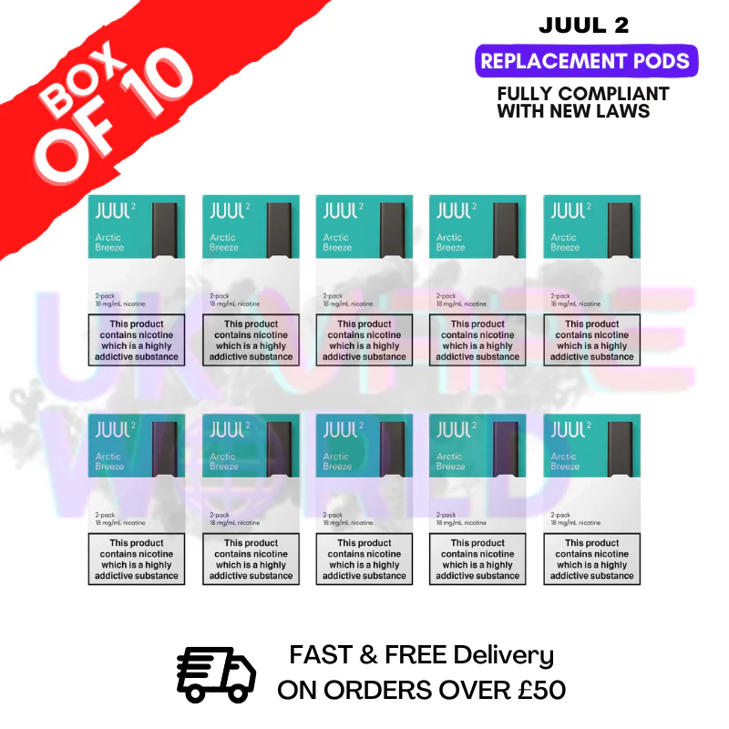 Arctic Breeze Juul 2 Pods Box of 10 - £52.99