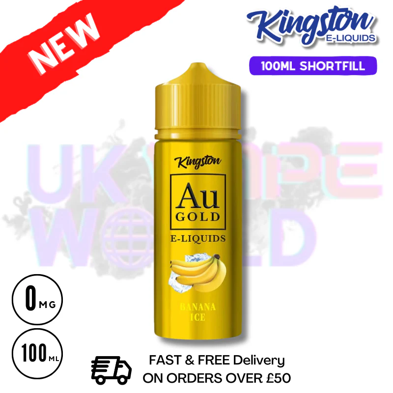 Banana Ice AU Gold Kingston 100ML Eliquid