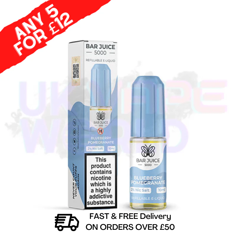 Bar Juice 5000 Nicsalt E-Juice Blueberry Pomegranate Flavour