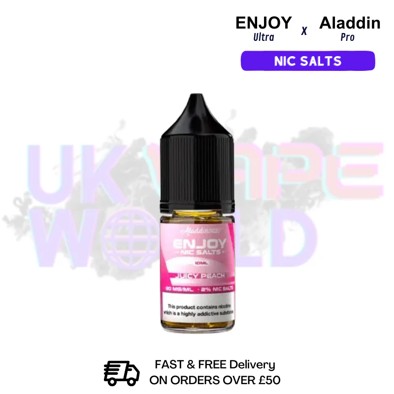 Juicy Peach Enjoy Ultra X ALADDIN Nic Salt 10ML eLiquid