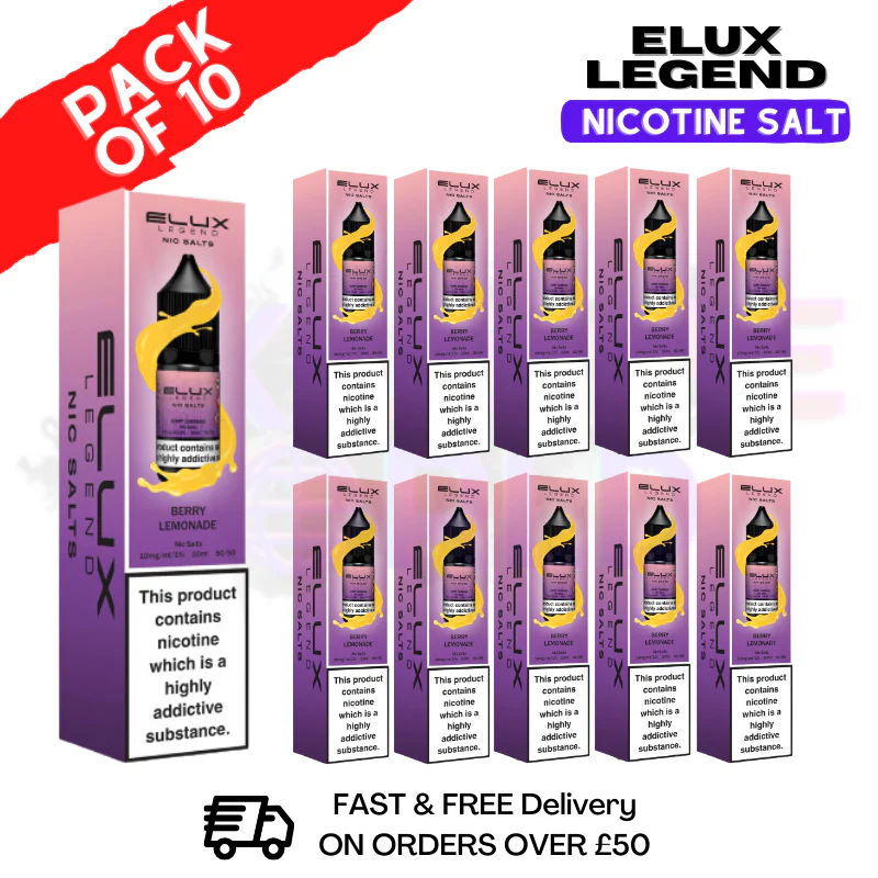Berry Lemonade Elux Legend Nic Salt BOX OF 10