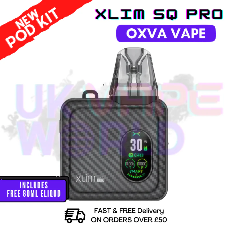 Black Carbon Oxva Xlim SQ Pro Vape Kit | £19.99 + Free Liq