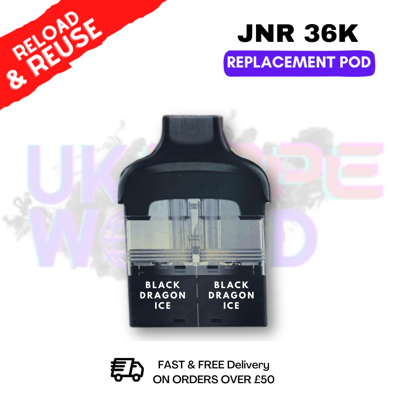 Black Dragon ICE JNR Ace 36K REFIL PODS PACK