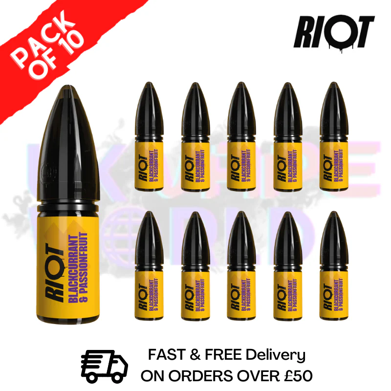 Blackcurrant & Passionfruit Riot X Nic Salt Box Of 10