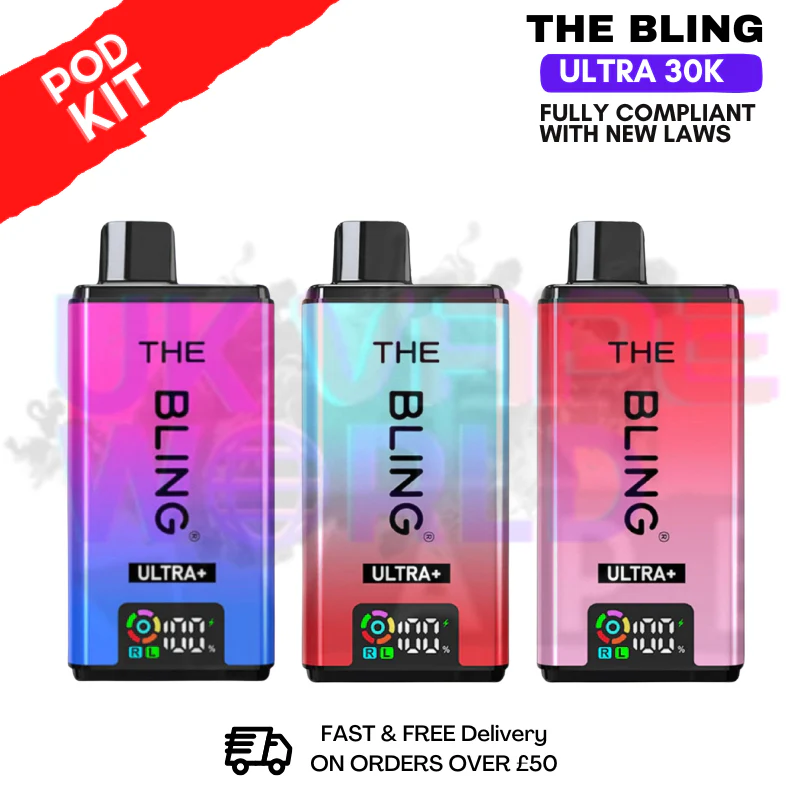The Bling 30k Ultra Plus Prefilled Pod Kit - ONLY £7.99