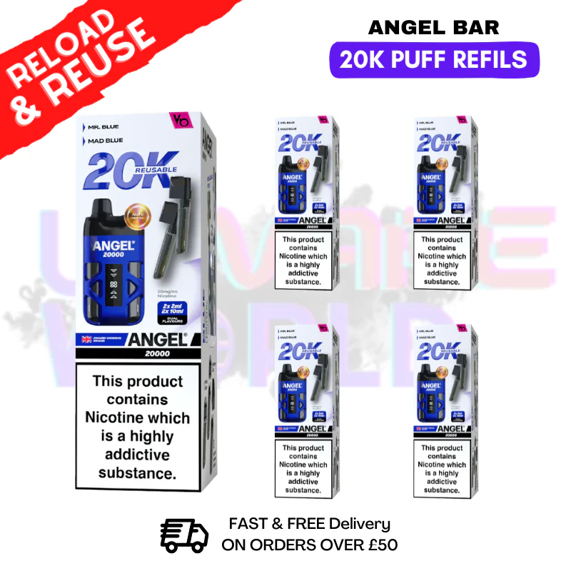 Blue edition Angel Bar 20K REPLACEMENT PODS Box Of 5