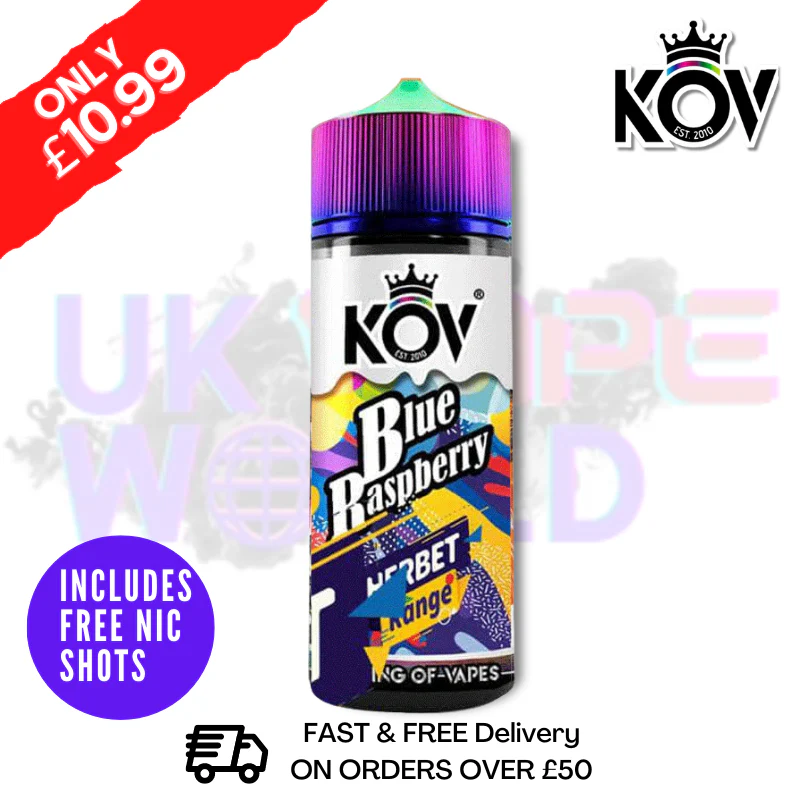 Blue Raspberry Range KOV 100ML Eliquid Shortfill E Juice