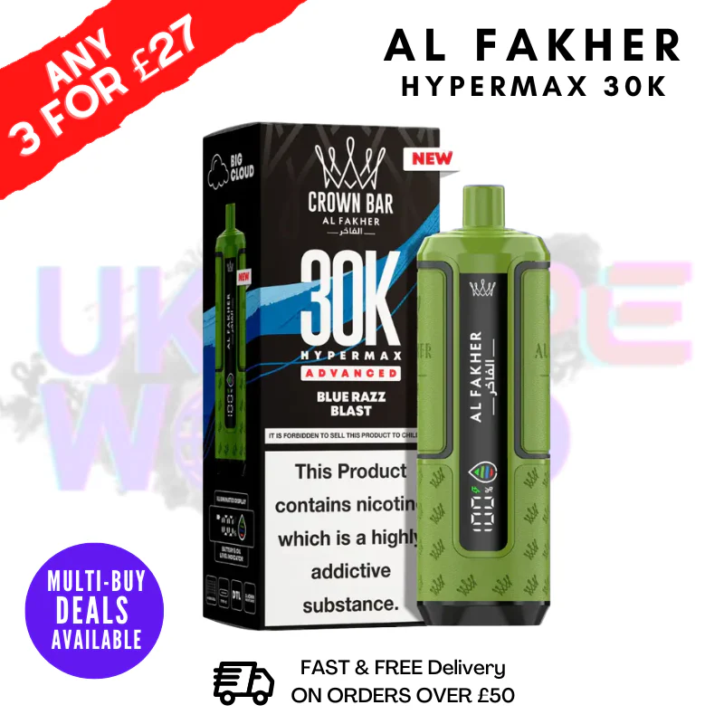 Blue Razz Blast Al Fakher 30K HyperMax Pod Kit
