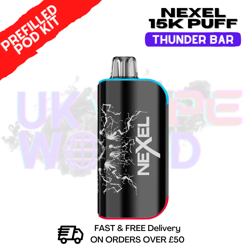 Blue Sour Raspberry Nexel 15K Thunder Prefilled Pod Kit