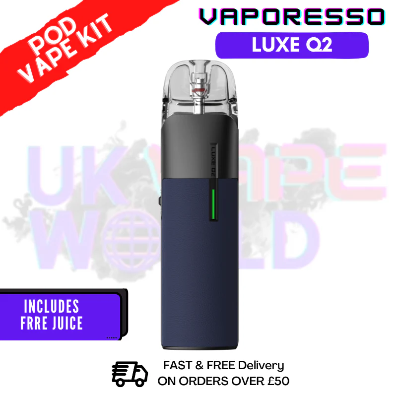 Blue Vaporesso Luxe Q2 Pod Kit + Free 100ML