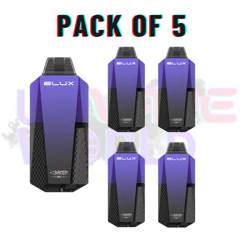 Blueberry Cherry Cranberry Elux CyberOver 6000 Puff 6K Pod Vape Kit - Image 3