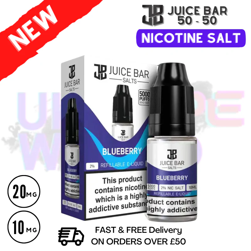 Blueberry Juice Bar Nic Salt 10ML eLiquid Only £1.99