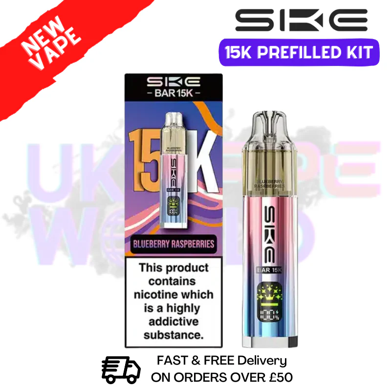 Blueberry Raspberries SKE 15K Puff Prefilled Pod Kit - £8.49