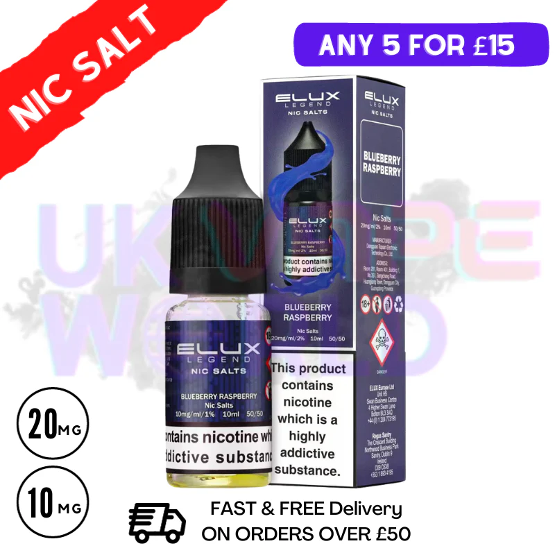 Blueberry Raspberry Elux Legend Nic Salt 10ML eLiquid