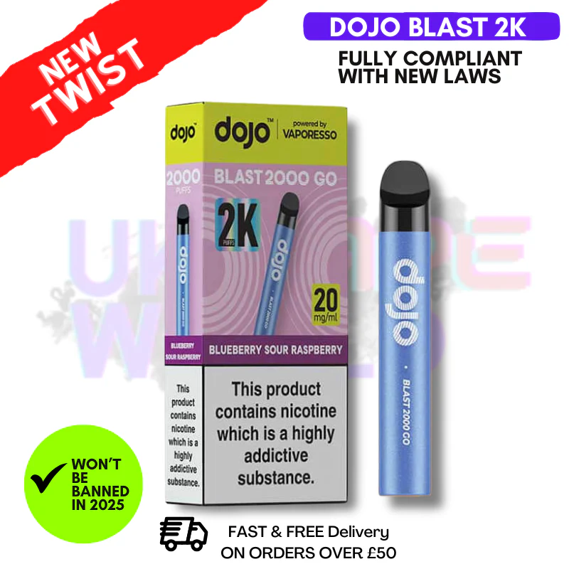 Blueberry Sour Raspberry Dojo Blast 2000 2K Puff Kit