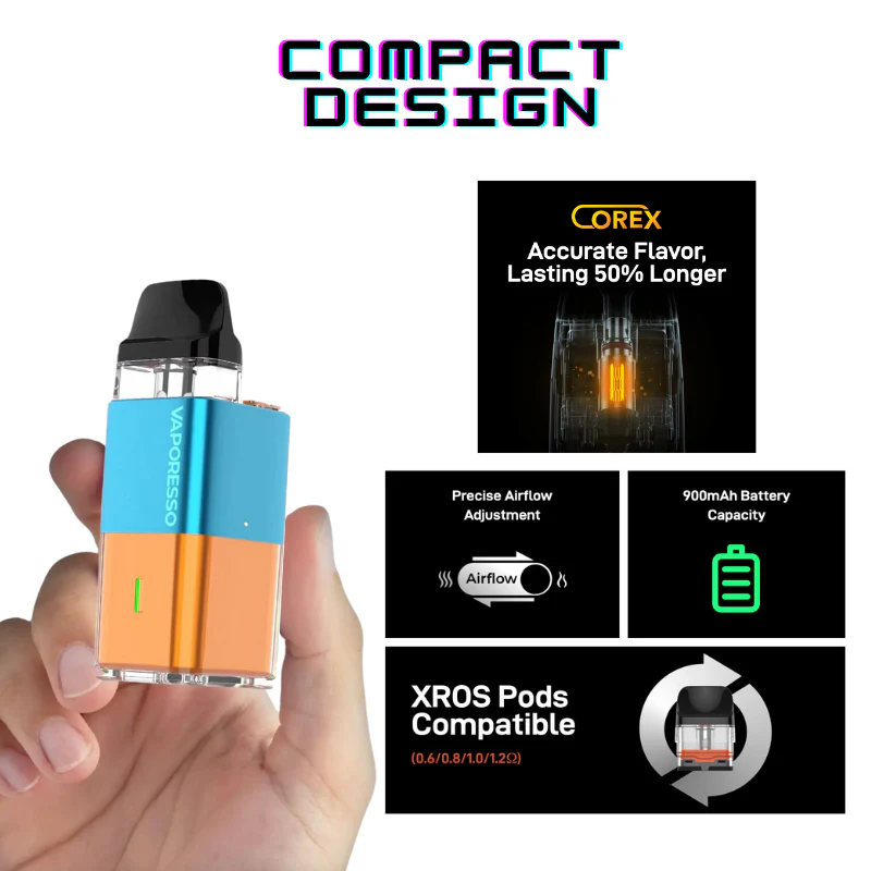 Bondi Blue Xros Cube Refillable Pod Vape Kit - Image 2