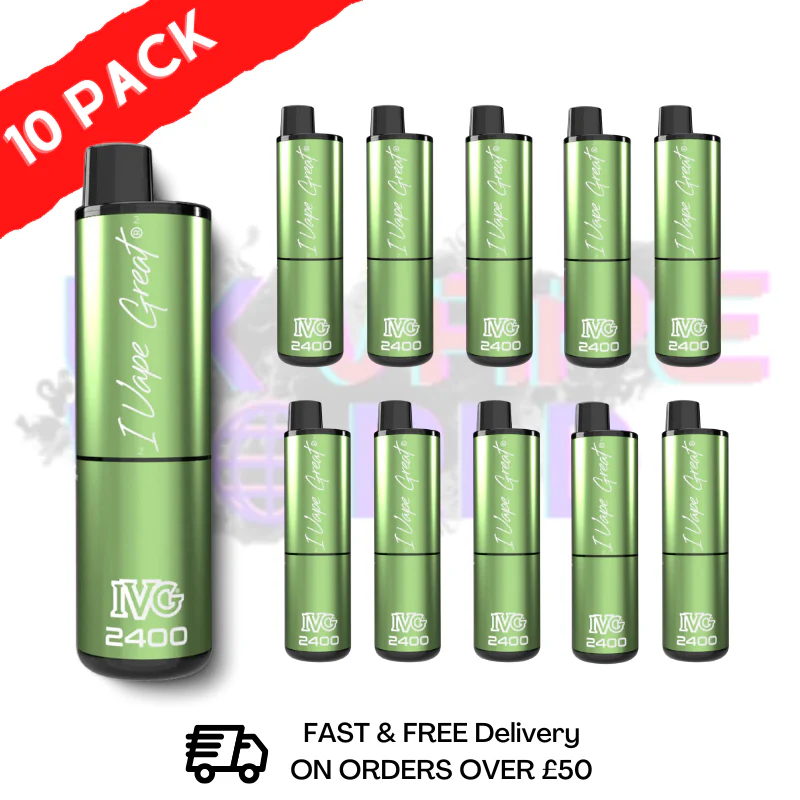 Box Of 10 - Apple Edition IVG 2400 Disposable Pen Kit