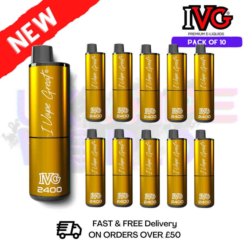 Box Of 10 - Cola Lime IVG 2400 Prefilled Vape Pen Kit