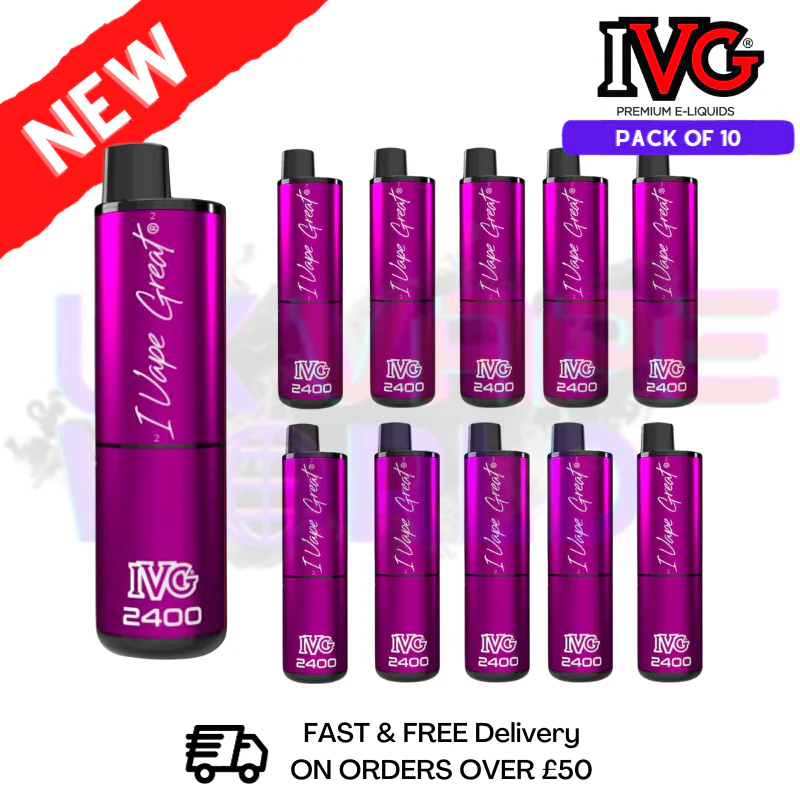 Box Of 10 - Watermelon ICE IVG 2400 Prefilled Pen Kit