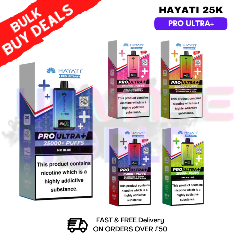 Box Of 5 - Hayati 25K Puff Pro Ultra Prefilled Kit - ONLY £42.99