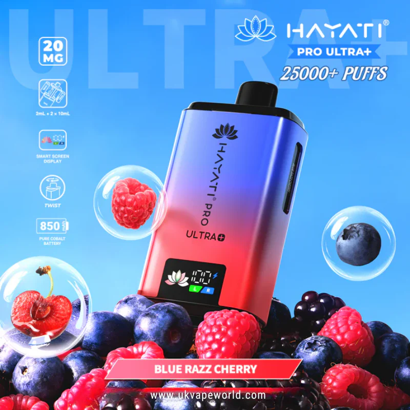 Blue Razz Cherry Hayati Pro Ultra Plus 25000 Prefilled Pod Kit