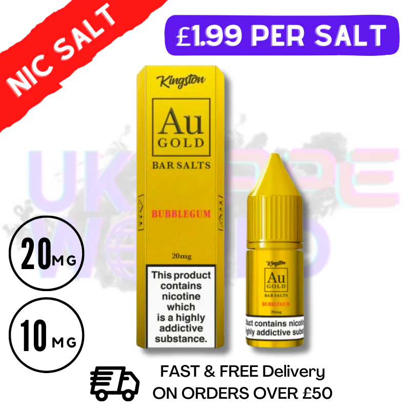 Bubblegum Gold Bar Nic Salt