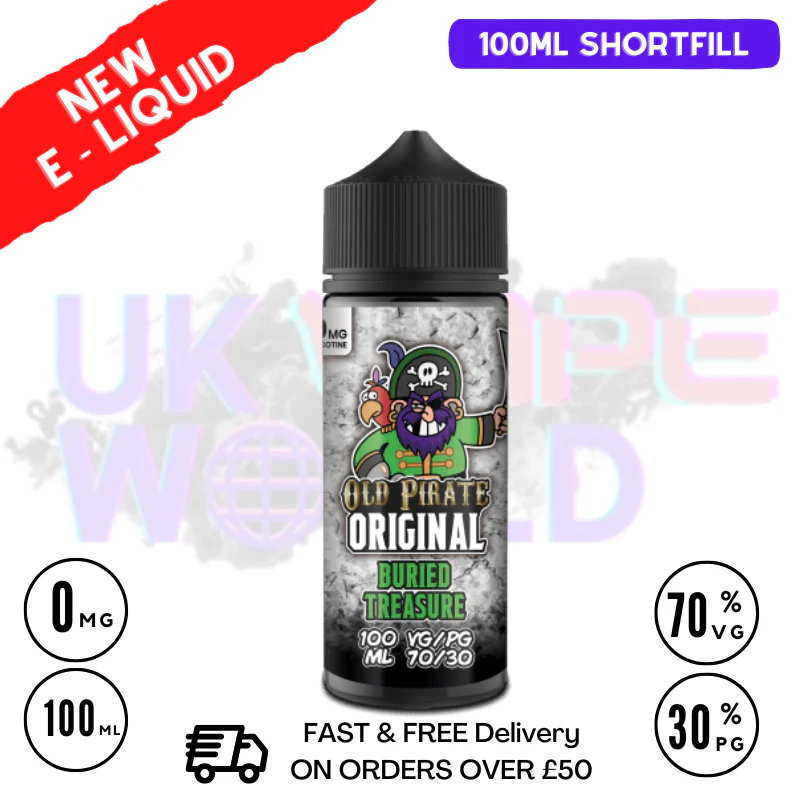 Buried Treasure Old Pirate Original 100ML Eliquid
