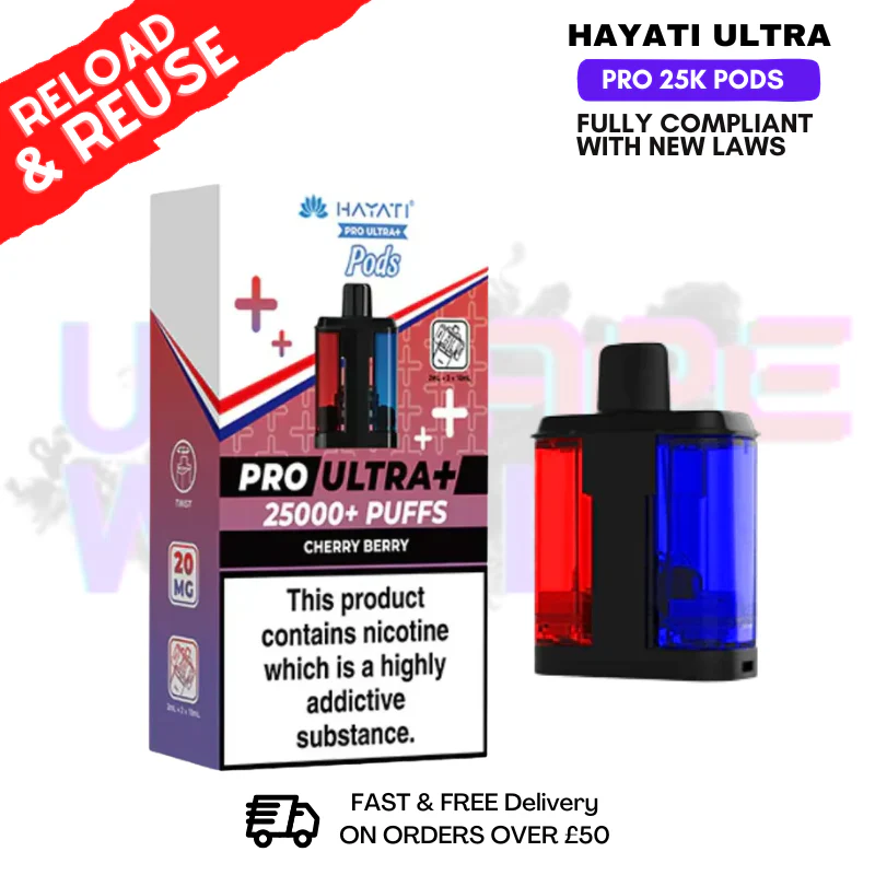 Cherry Berry Hayati 25K REFIL Pack Replacement Pods