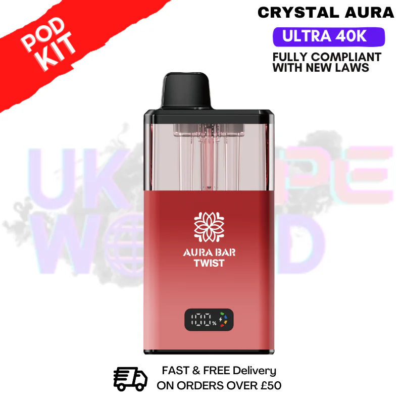 Cherry Cola Crystal AURA 40K Puff Pod Kit