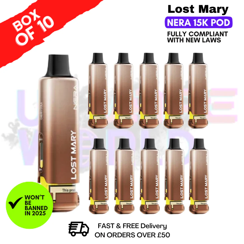 Cherry Cola Lost Mary Nera15K REFIL Box OF 10