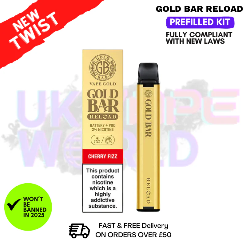 Cherry Fizz Gold Bar Reload Prefilled Pod Kit