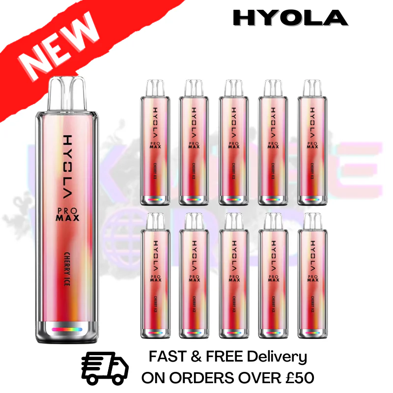 Cherry Ice Hyola Pro Max 8000 Puff Box Of 10