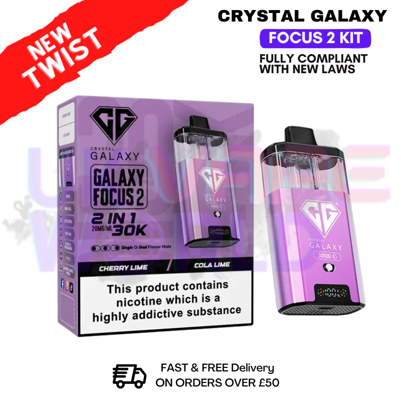 Cherry Lime Crystal Galaxy 30K Focus 2 Puff Kit