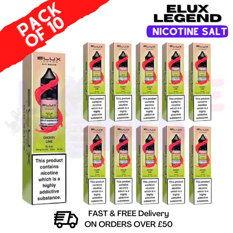 Cherry Lime Elux Legend Nic Salt BOX OF 10