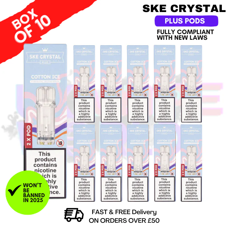 Cotton Ice SKE Crystal Plus Prefilled Pod Box Of 10