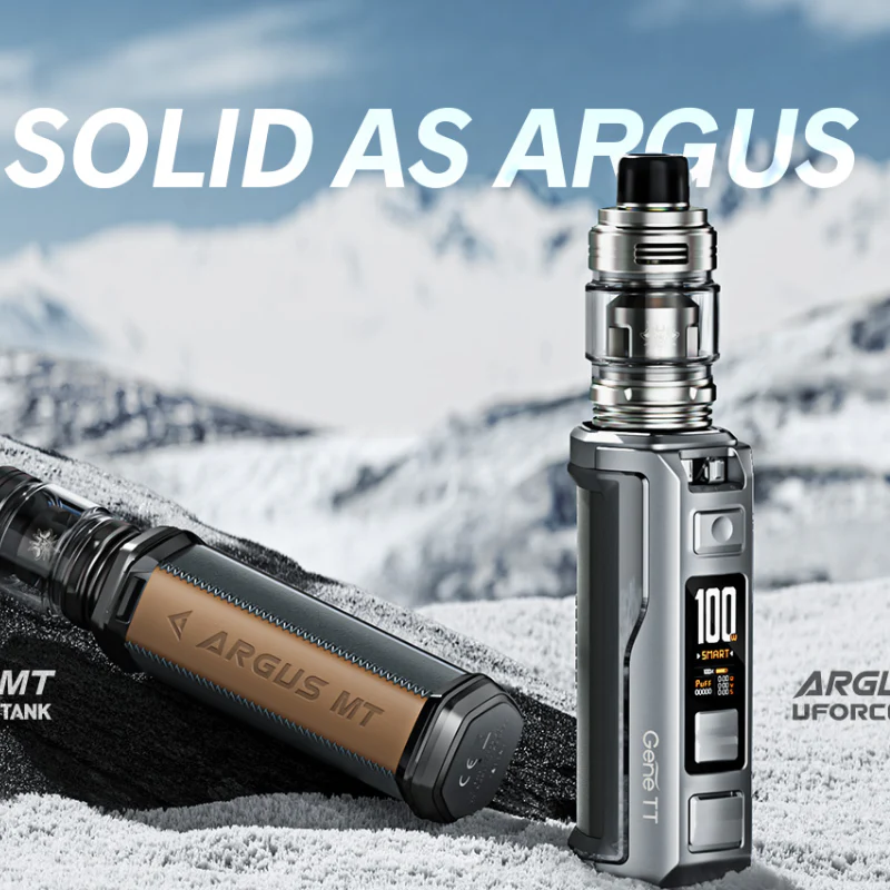 Silver Grey Voopoo Argus XT Kit + Free Nicsalt - Image 2