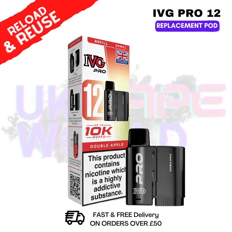 Double Apple IVG Pro 12 REFIL Pod Pack