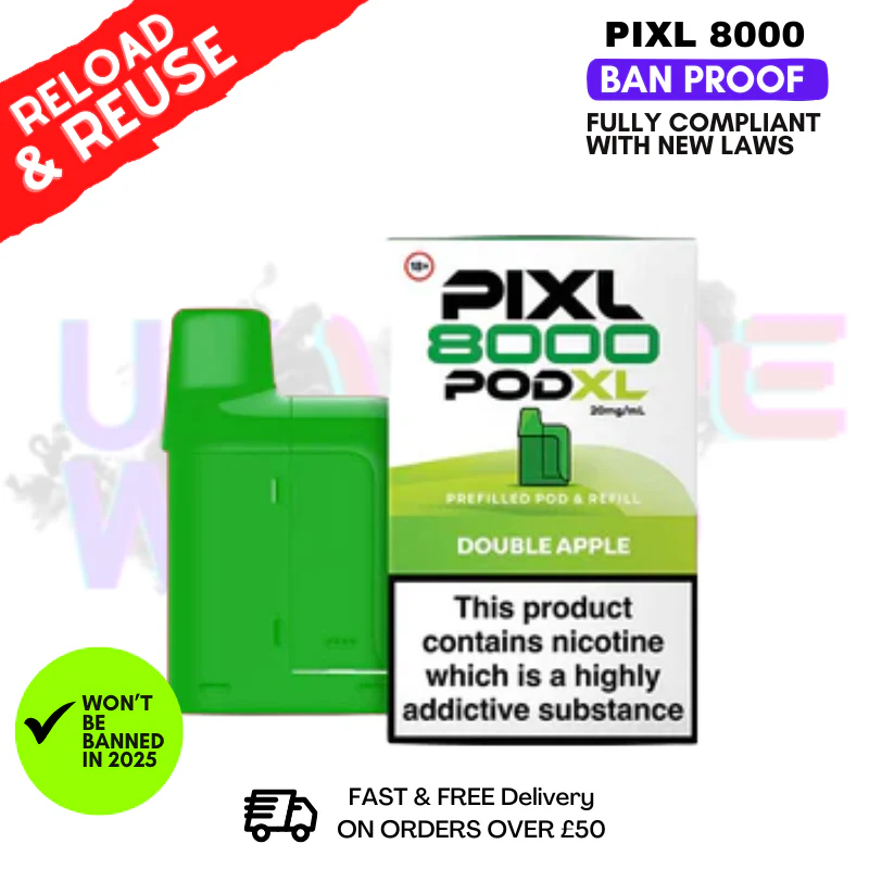 Double Apple Pixl 8K Replacement Pods (Refil Pack)