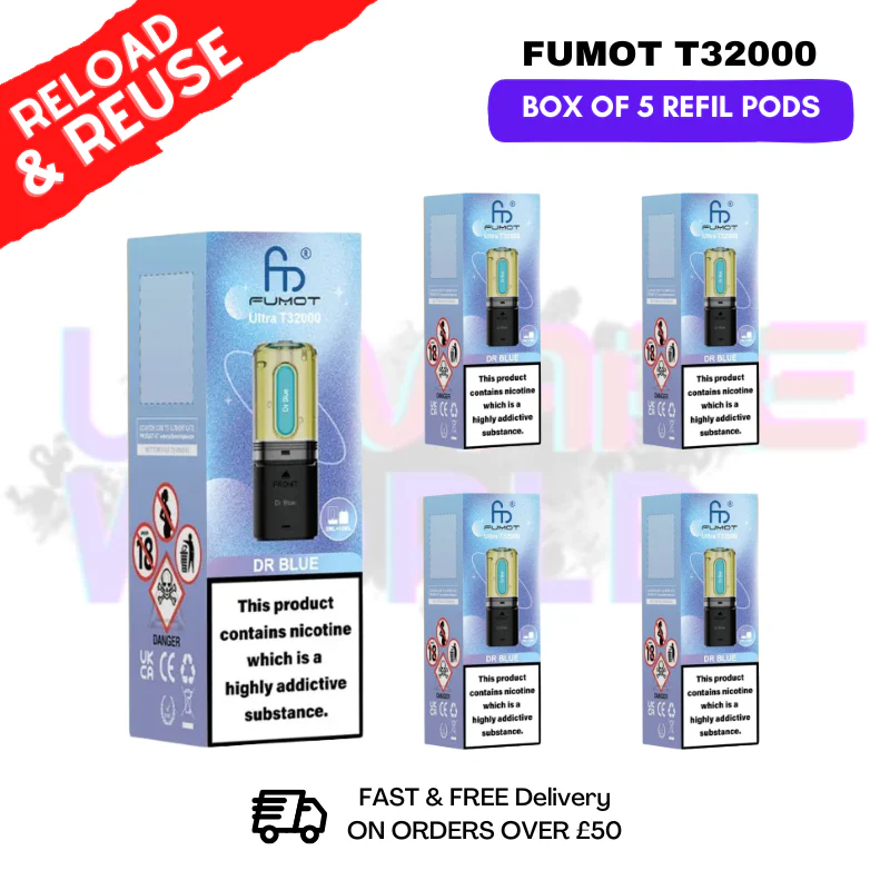 Dr Blue Fumot T32000 REPLACEMENT PODS - BOX OF 5