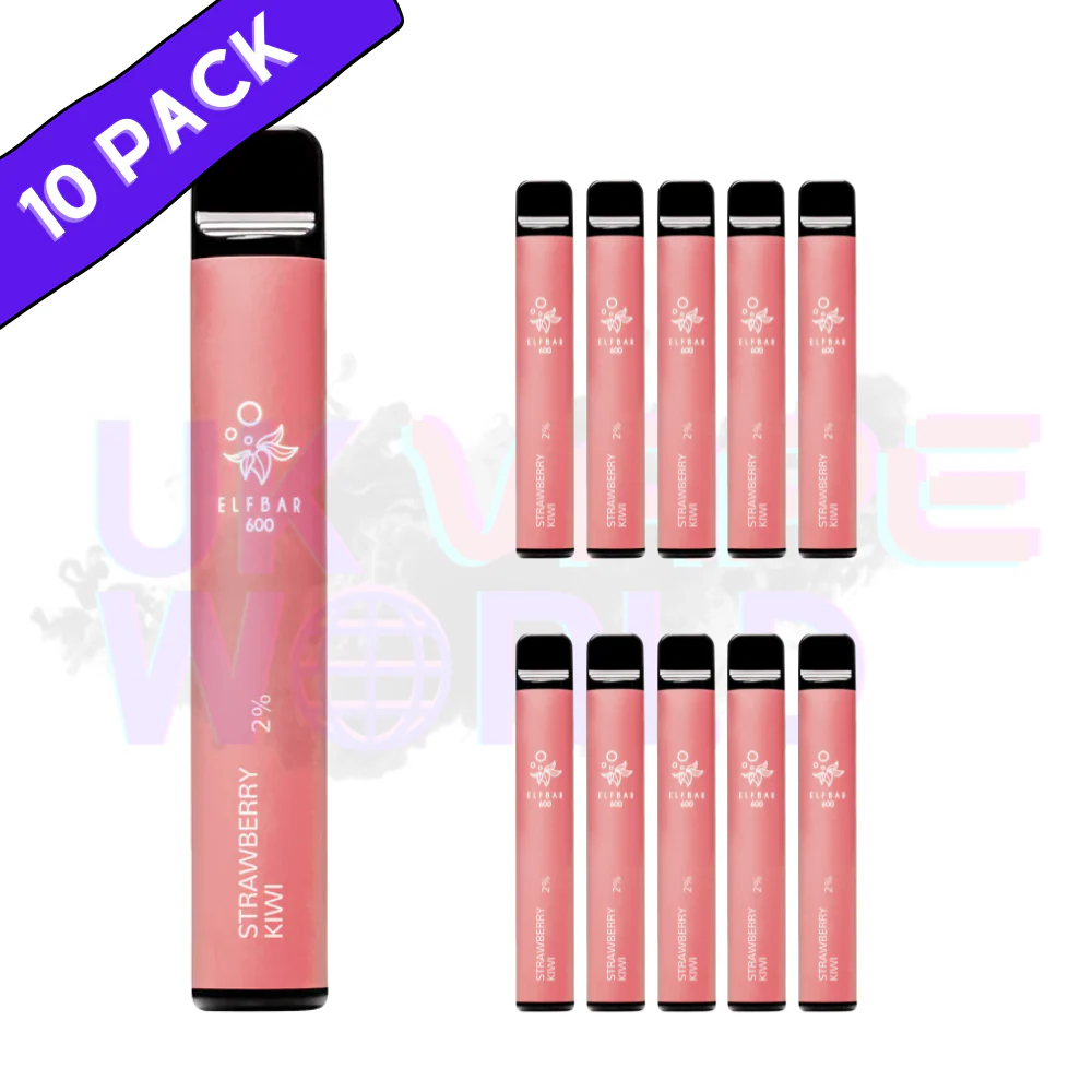Elf Bar Strawberry Kiwi Flavour Box of 10