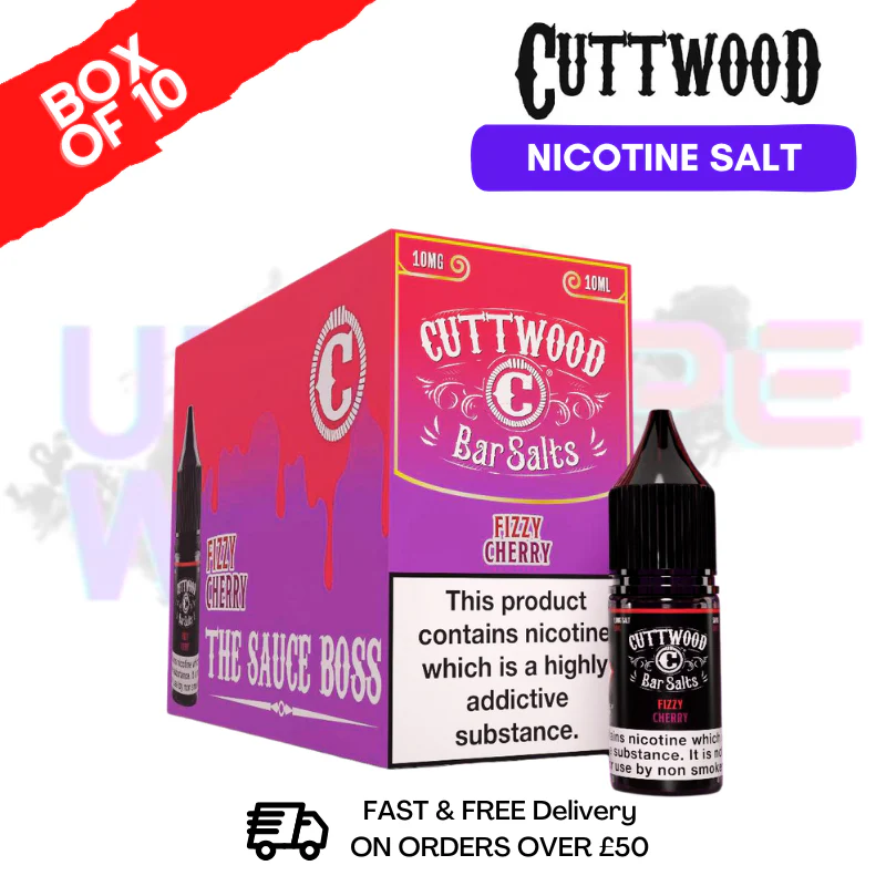 Fizzy Cherry Cuttwood Bar Salt BOX OF 10