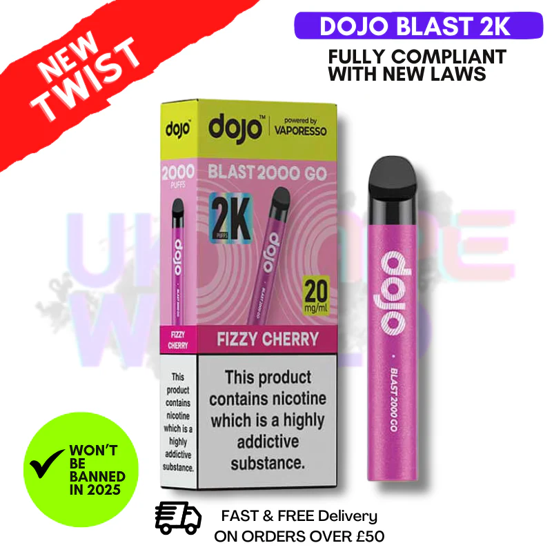 Fizzy Cherry Dojo Blast 2000 2K Puff Kit