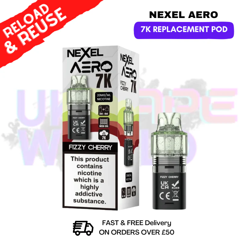Fizzy Cherry Nexel Aero 7K Replacement Pods