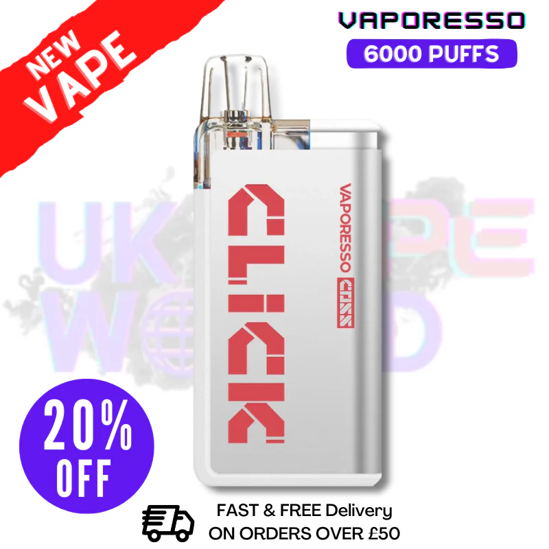 Fizzy Cherry Vaporesso 6K Coss Click Disposable Kit - ONLY £8.99