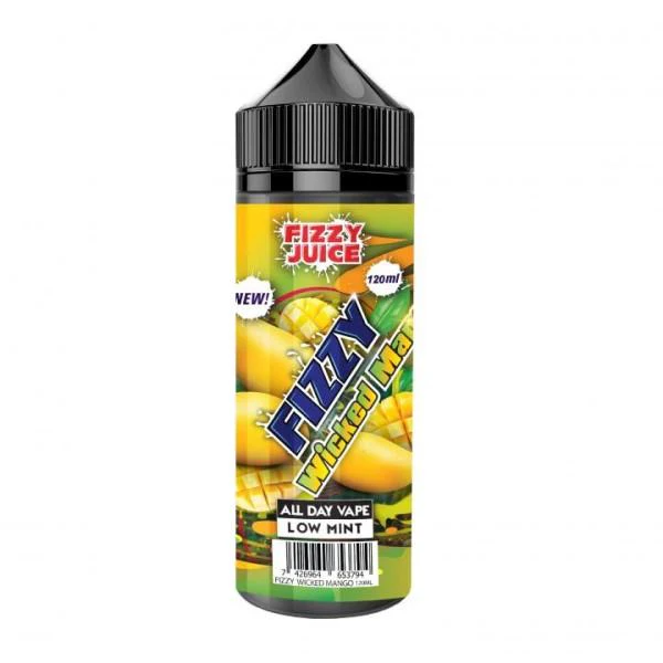Fizzy E-liquid Wicked Mango 120ml Shortfill