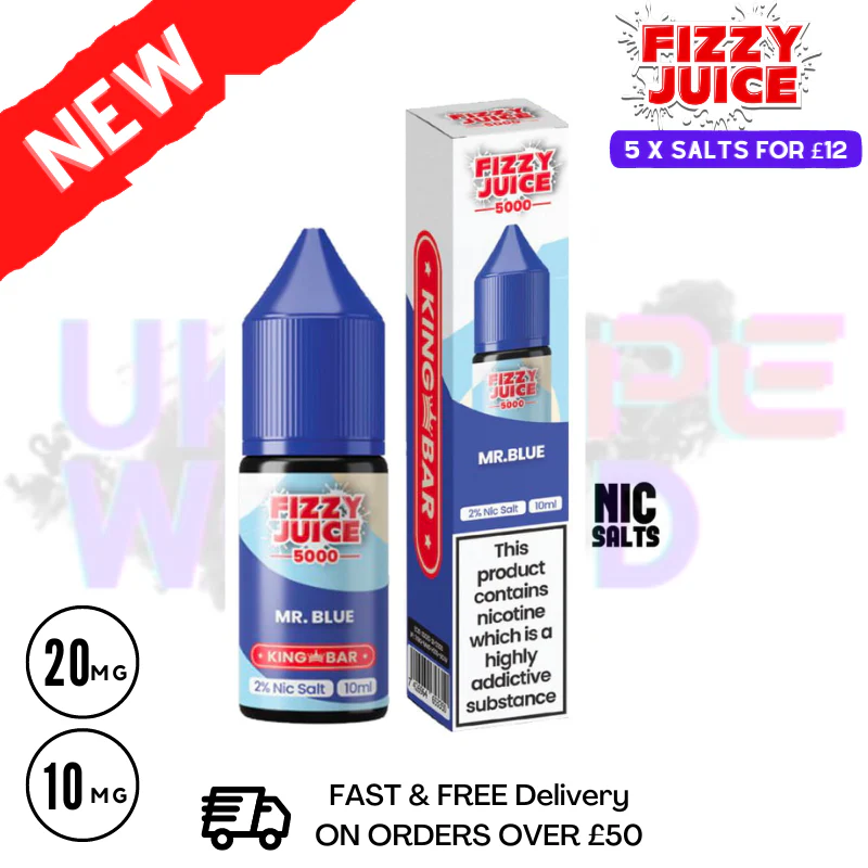 Fizzy Juice 5000 Nic Salt MR Blue 10ML E-liquid
