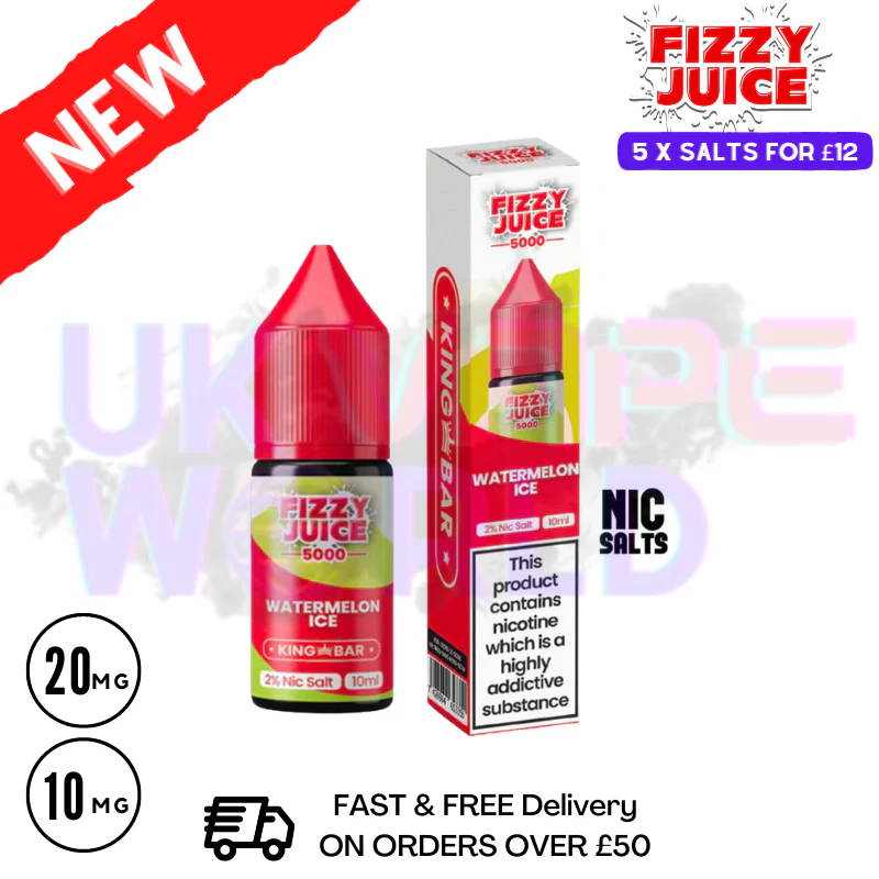 Fizzy Juice 5000 Nic Salt Watermelon ICE 10ML E-liquid