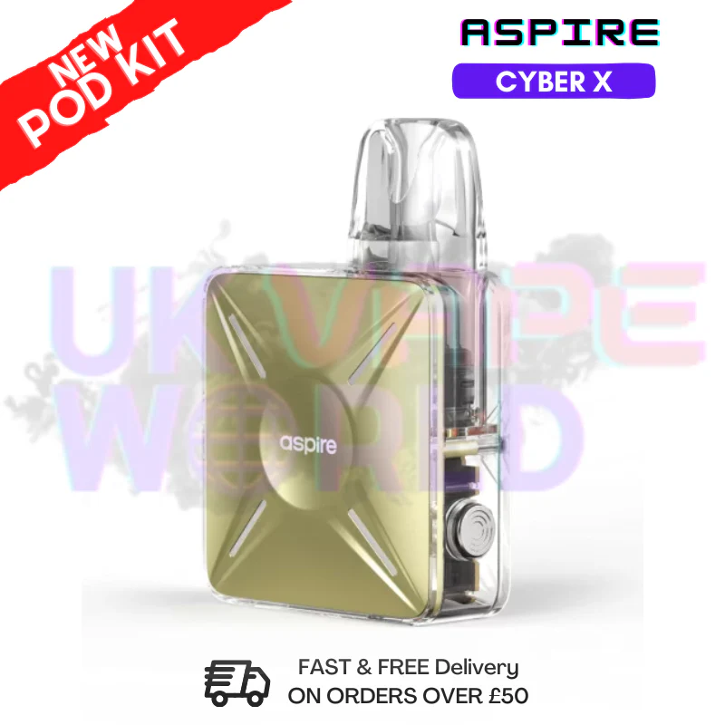 Flax Yellow Aspire Cyber X Pod Kit + Free Nicsalt