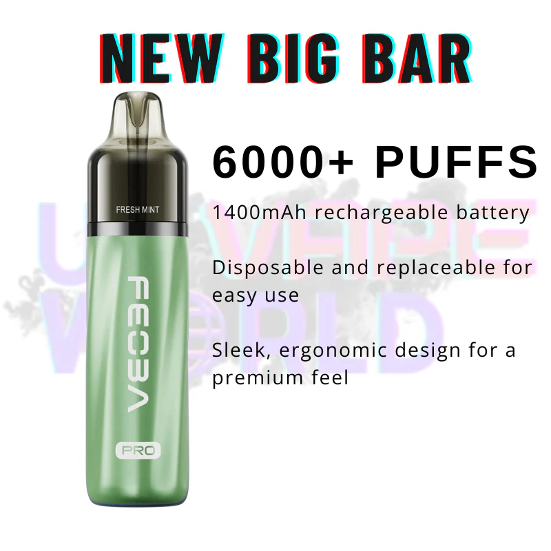 Fresh Mint Feoba Pro 6000 6K Puff Pod Kit - Image 2