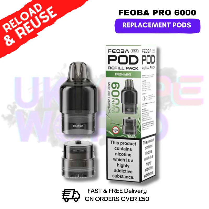 FRESH Mint FEOBA Pro 6000 Replacement Pods